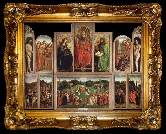 framed  Jan Van Eyck Ghent Altarpiece, ta009-2